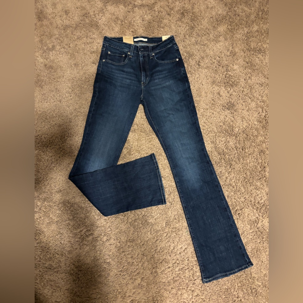 Levi's 725 high rise boot cut jeans 10 long tall